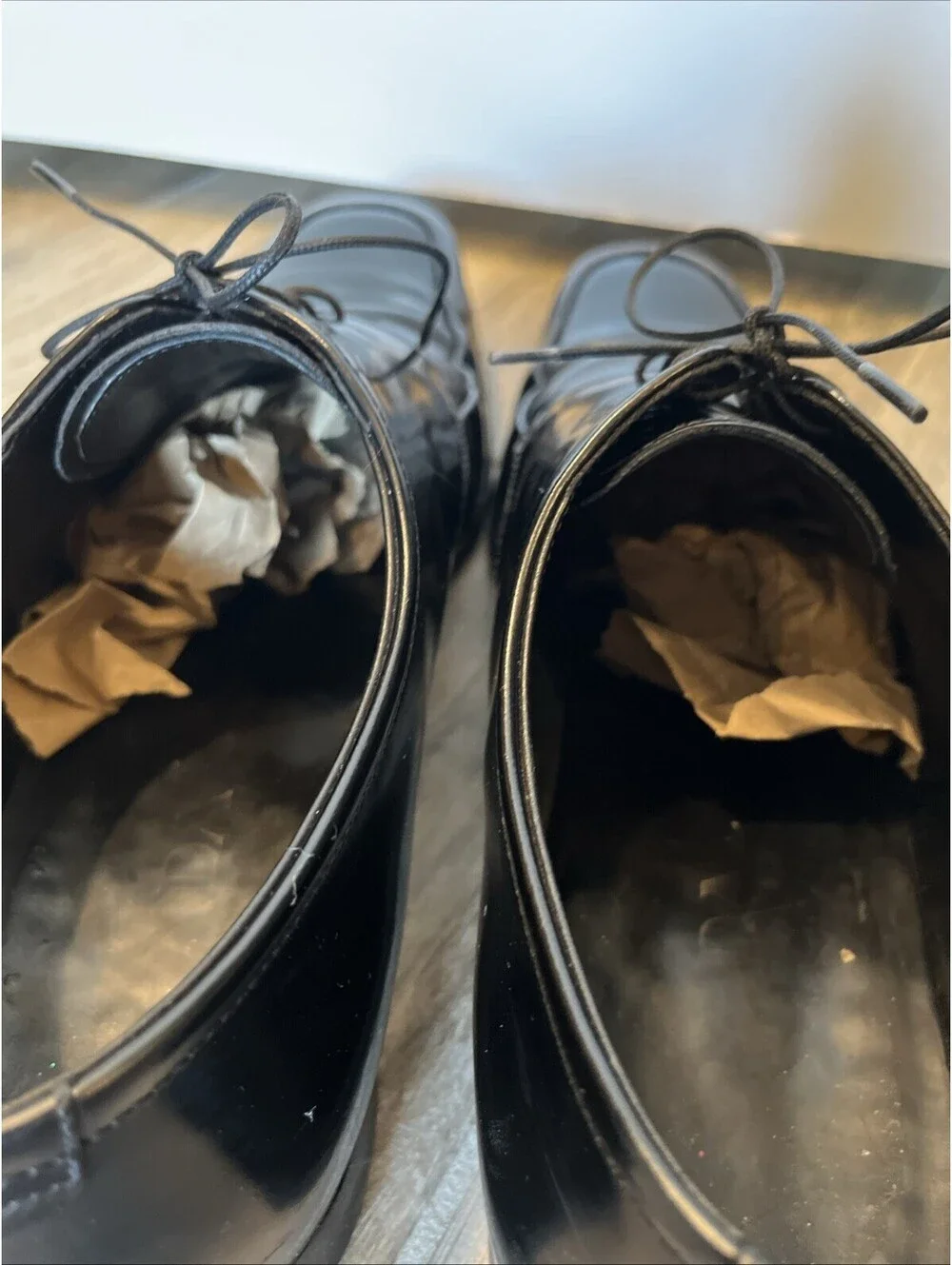 PRADA MENS BLACK DRESS OXFORD SHOES SIZE 9.5 MADE IN ITALY GOOD CONDITION!
